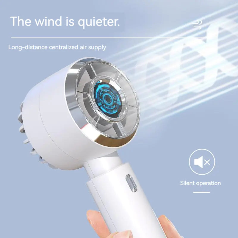 Portable Rechargeable Handheld Fan for Travel and Office