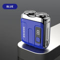 Travel Electric Shaver For Men Double Floating Magnetic Blade Head Portable Beard Knife Rechargeable MINI Rotary Electric Razor