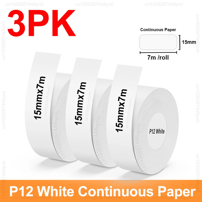 P12 Thermal Label Printer Similar as D11 D110 D101 Marklife P12 Mini Label Maker Handheld Label Machine with Adhesive Label Tape