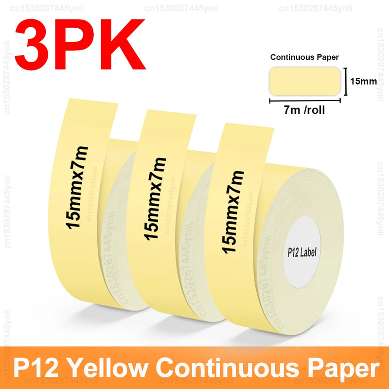P12 Thermal Label Printer Similar as D11 D110 D101 Marklife P12 Mini Label Maker Handheld Label Machine with Adhesive Label Tape