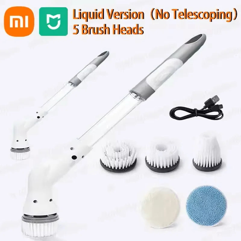 Xiaomi MIJIA 2000mAh 6-in-1 Electric Cleaning BrushWireless Electric Rotary Clean Brush Shower Clean Brush Kitchen Bathroom Home