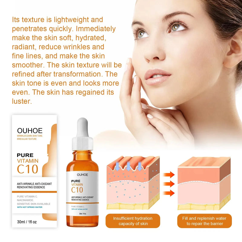 Sérum Facial com Vitamina C – Antissinais, Iluminador e Rejuvenescedor