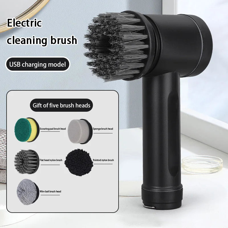 Xiaomi Wireless Electric Cleaning Brush High Power Kitchen Home Multi-function Toilet 6 Replacement Head Portable Cleaning Brush