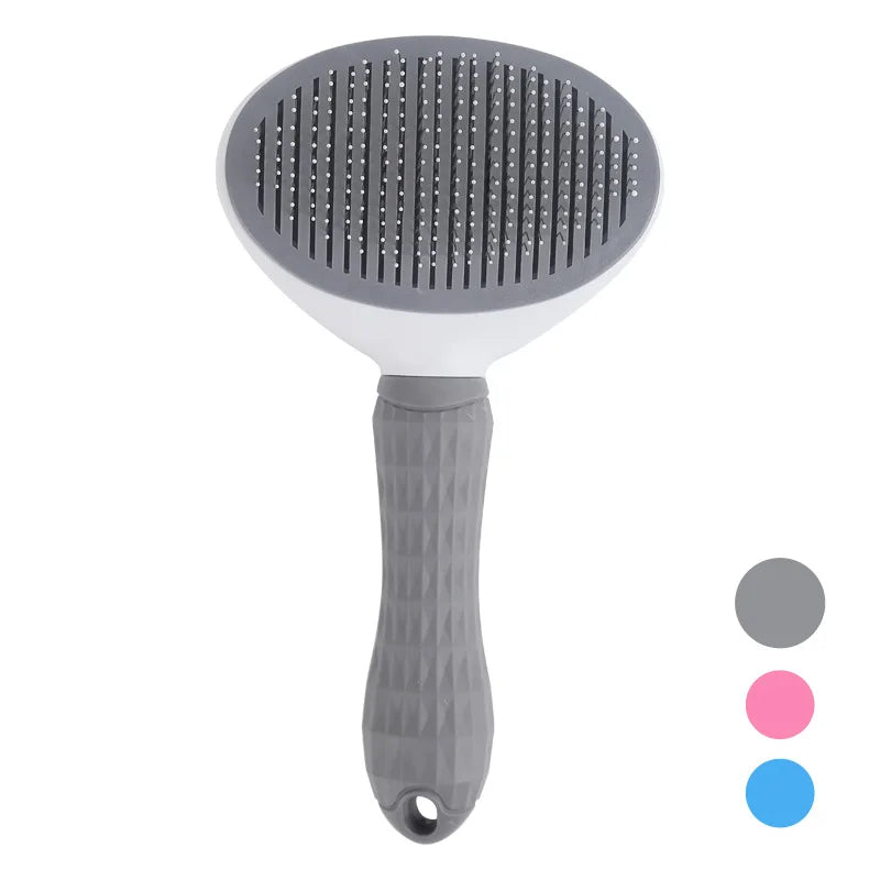 Escova Removedora de Pelos para Pets com Autolimpeza – A Solução Perfeita para Gatos e Cães