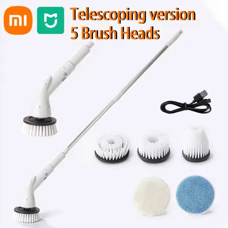 Xiaomi MIJIA 2000mAh 6-in-1 Electric Cleaning BrushWireless Electric Rotary Clean Brush Shower Clean Brush Kitchen Bathroom Home
