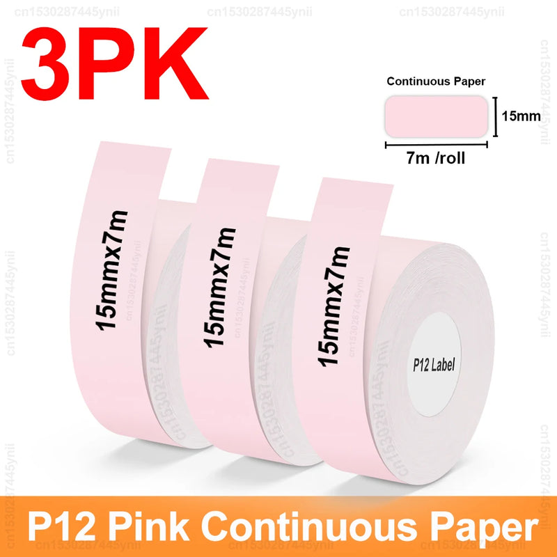 P12 Thermal Label Printer Similar as D11 D110 D101 Marklife P12 Mini Label Maker Handheld Label Machine with Adhesive Label Tape