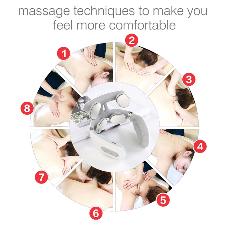 Chega de Dor Cervical: Relaxe com Aquecimento, Vibração e Compressa Quente