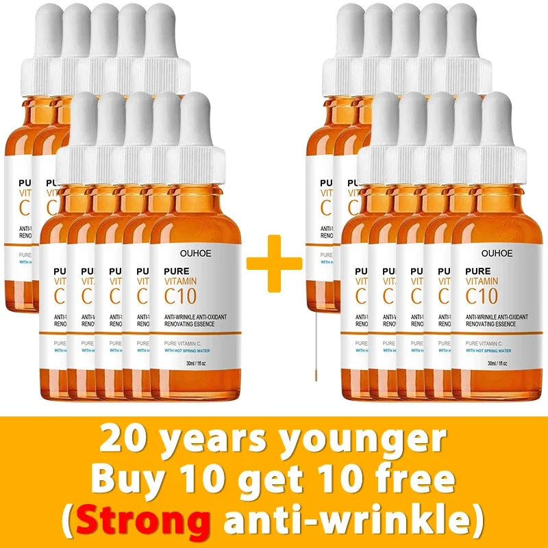 Sérum Facial com Vitamina C – Antissinais, Iluminador e Rejuvenescedor