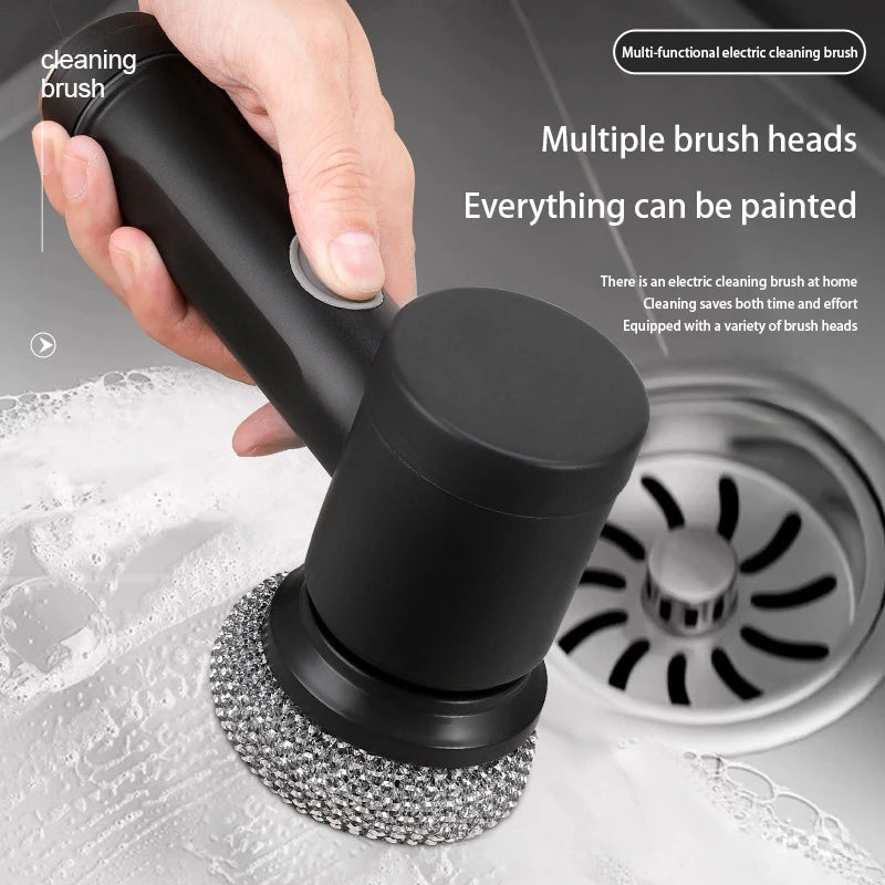Xiaomi Wireless Electric Cleaning Brush High Power Kitchen Home Multi-function Toilet 6 Replacement Head Portable Cleaning Brush