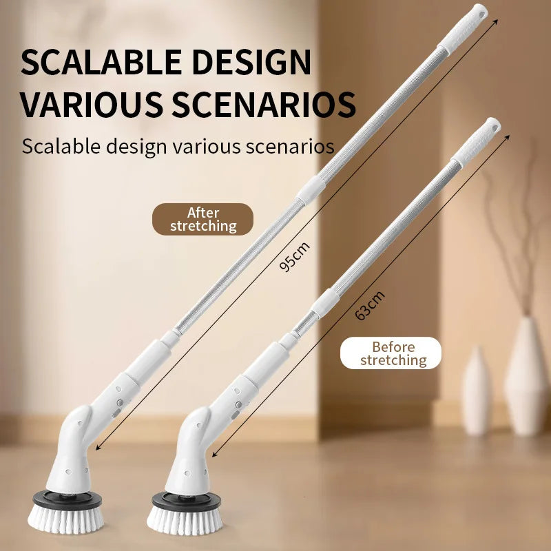Xiaomi MIJIA 2000mAh 6-in-1 Electric Cleaning BrushWireless Electric Rotary Clean Brush Shower Clean Brush Kitchen Bathroom Home