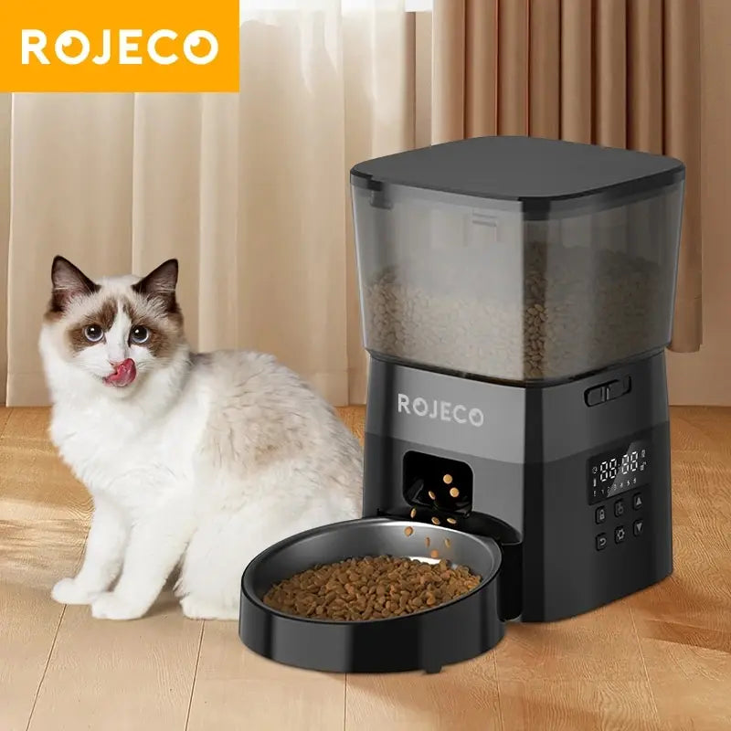 ROJECO Automatic Pet Feeder – Alimentação Automática e Inteligente para Seu Pet