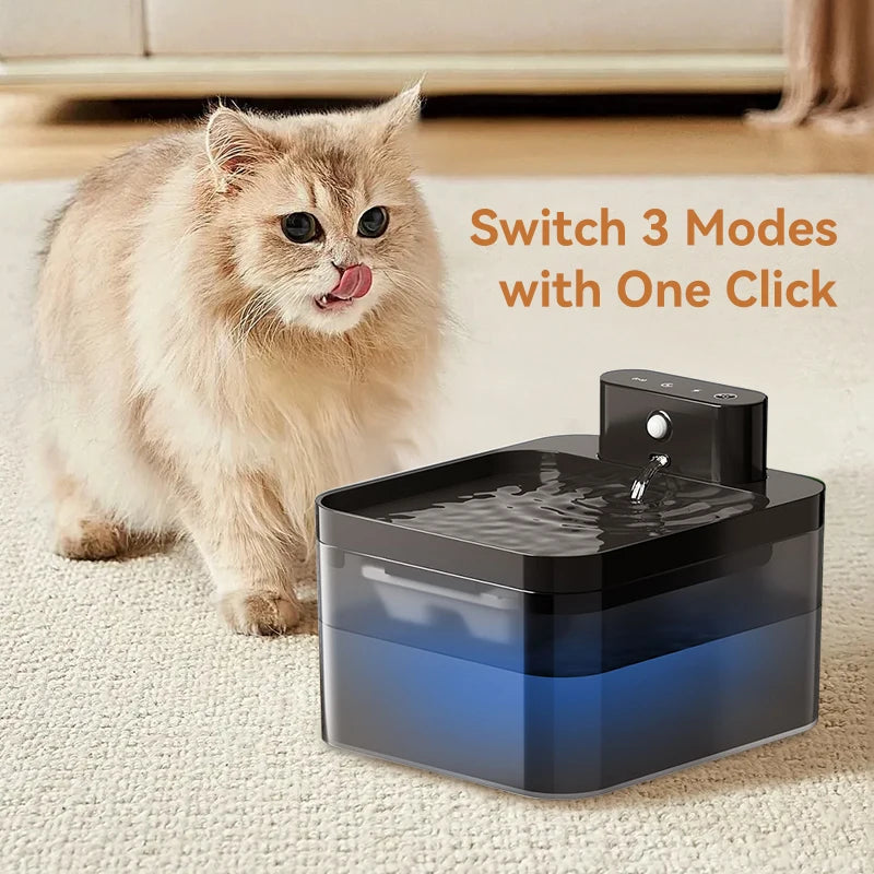 ROJECO Fonte de Água Automática para Gatos Sem Fio – 2600mAh com Sensor Infravermelho