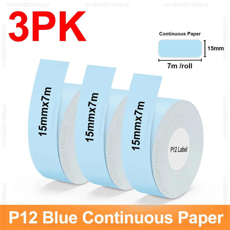 P12 Thermal Label Printer Similar as D11 D110 D101 Marklife P12 Mini Label Maker Handheld Label Machine with Adhesive Label Tape