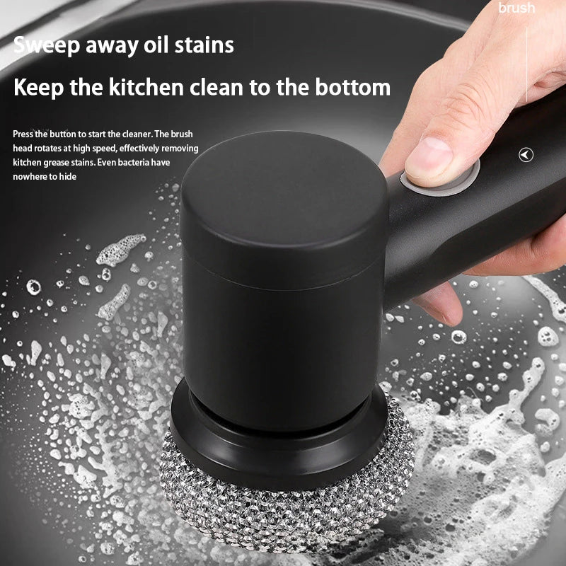 Xiaomi Wireless Electric Cleaning Brush High Power Kitchen Home Multi-function Toilet 6 Replacement Head Portable Cleaning Brush