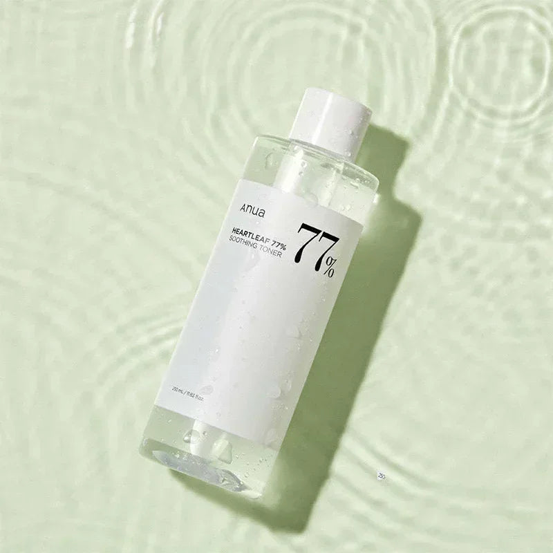 Kit de Cuidados Faciais Coreano Heartleaf Anua – Limpeza, Hidratação e Juventude em Cada Passo