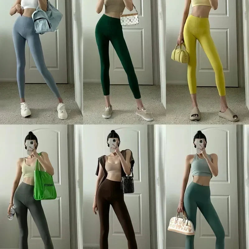 Legging de Yoga Cintura Alta – Conforto, Estilo e Efeito Lifting para Seu Corpo
