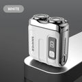 Travel Electric Shaver For Men Double Floating Magnetic Blade Head Portable Beard Knife Rechargeable MINI Rotary Electric Razor