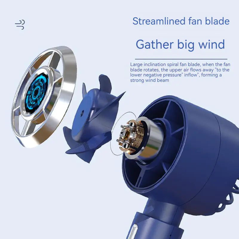 Portable Rechargeable Handheld Fan for Travel and Office